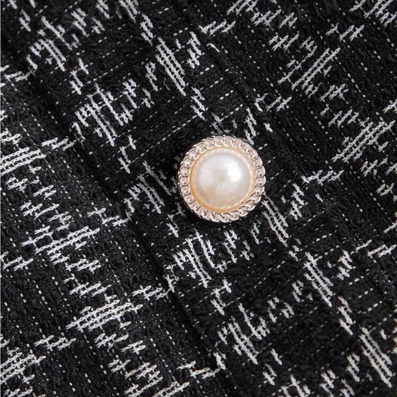 Vintage plaid patchwork ruched short sleeve dress. - Picture 4 of 6